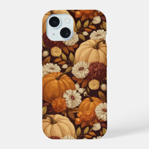 Pumpkin Pattern Autumn Fall Harvest Design iPhone 15 Case
