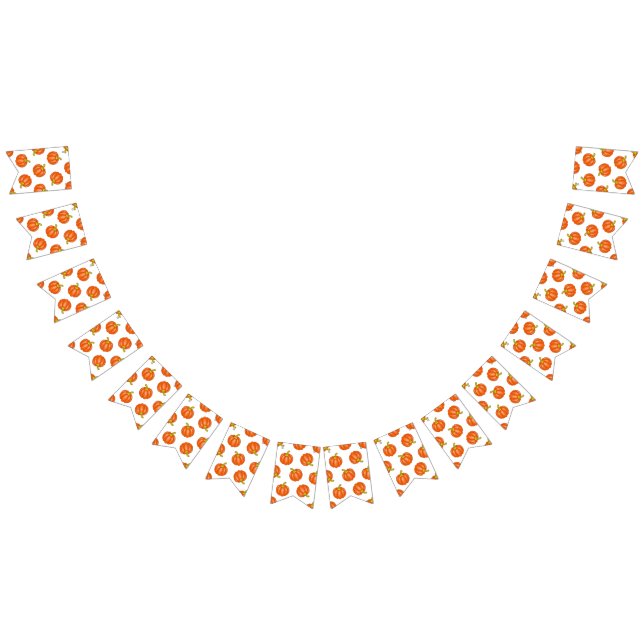 Pumpkin pattern bunting  (All)