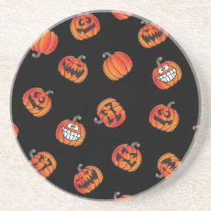 Pumpkin pattern coaster
