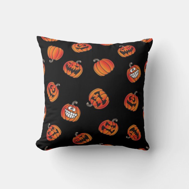 Pumpkin pattern cushion (Front)