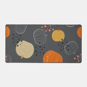 Pumpkin pattern desk mat