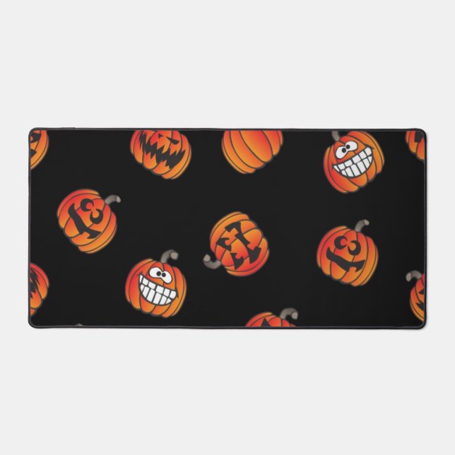 Pumpkin pattern desk mat (Front)