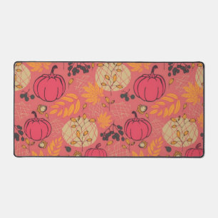 Pumpkin pattern desk mat