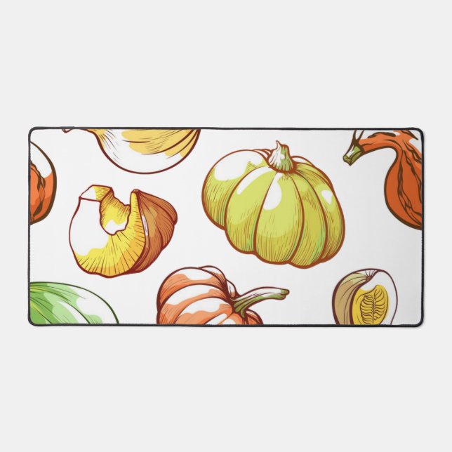 Pumpkin pattern desk mat (Front)