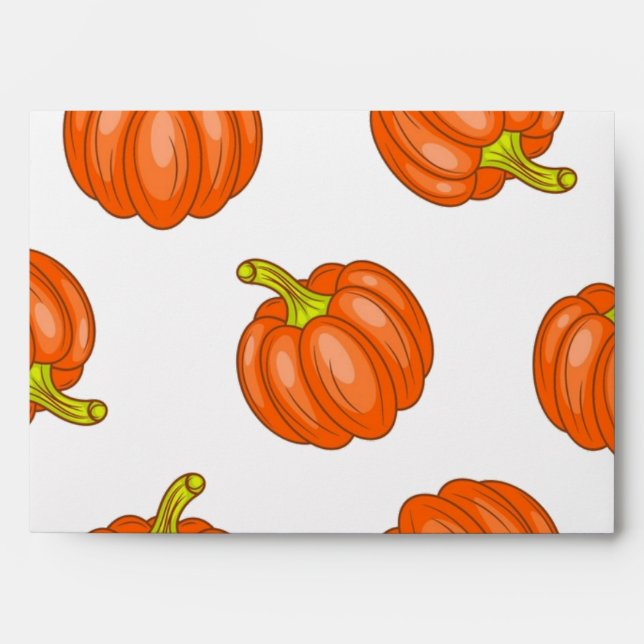 Pumpkin pattern envelope (Front)