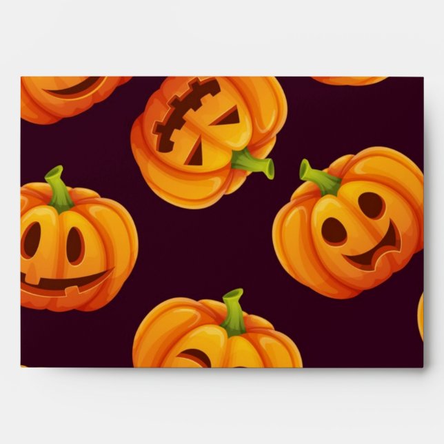 Pumpkin pattern envelope (Front)