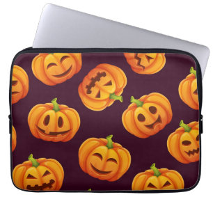 Pumpkin pattern laptop sleeve