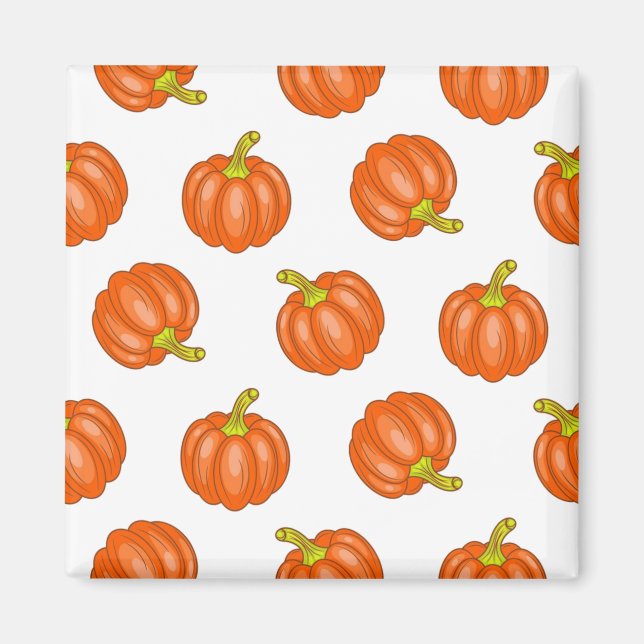 Pumpkin pattern magnet (Front)