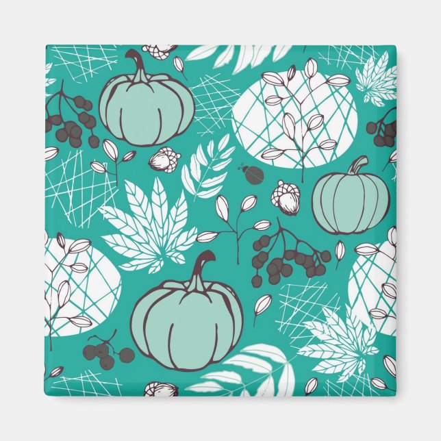 Pumpkin pattern magnet (Front)