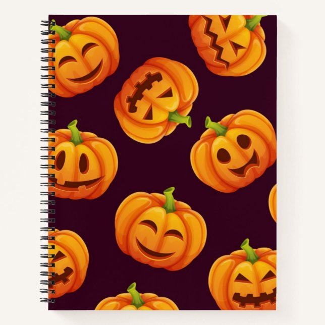 Pumpkin pattern notebook (Front)