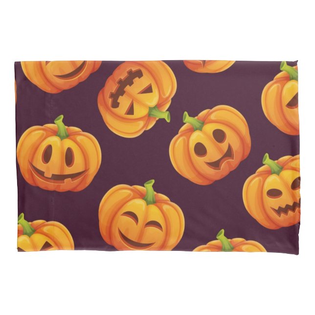 Pumpkin pattern pillowcase (Front)