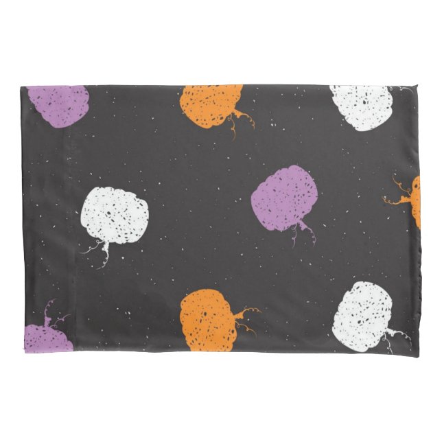 Pumpkin pattern pillowcase (Front)