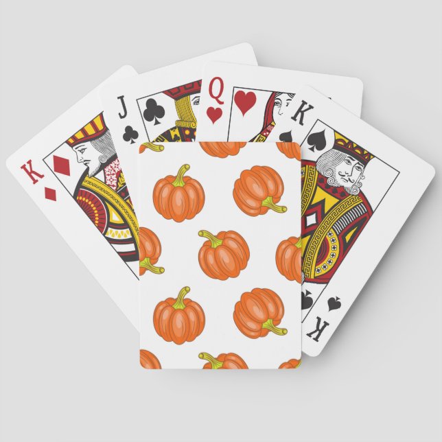 Pumpkin pattern playing cards (Back)