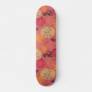 Pumpkin pattern skateboard