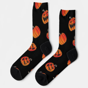 Pumpkin pattern socks
