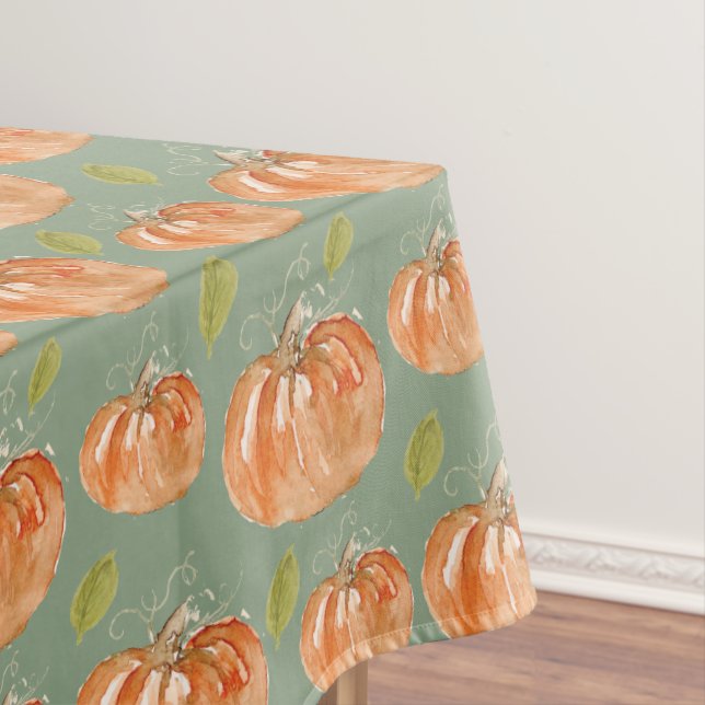 Pumpkin Pattern Tablecloth (In Situ)