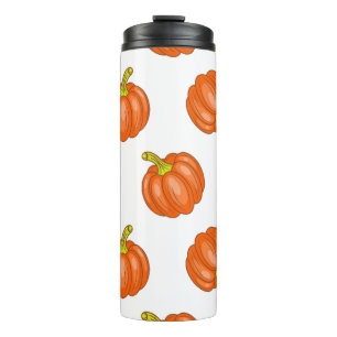 Pumpkin pattern thermal tumbler