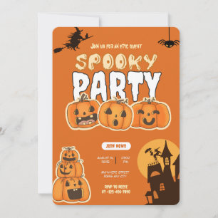 Pumpkin Perfection Halloween Party Invitation