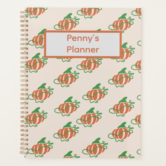 Pumpkin Personalised Planner (Front)