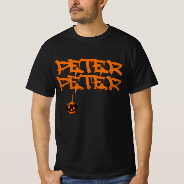 Pumpkin Peter Halloween Costume  T-Shirt (Front)