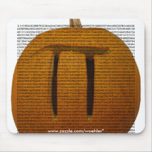 Pumpkin Pi, 3.14159265358979323846264338327950... Mouse Mat