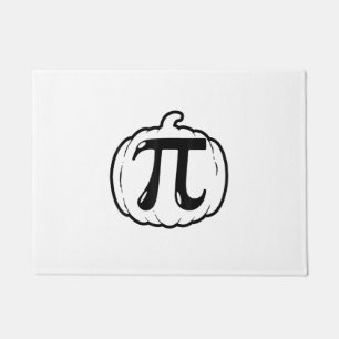 Pumpkin Pi Funny Math Halloween & Thanksgiving Pum Doormat