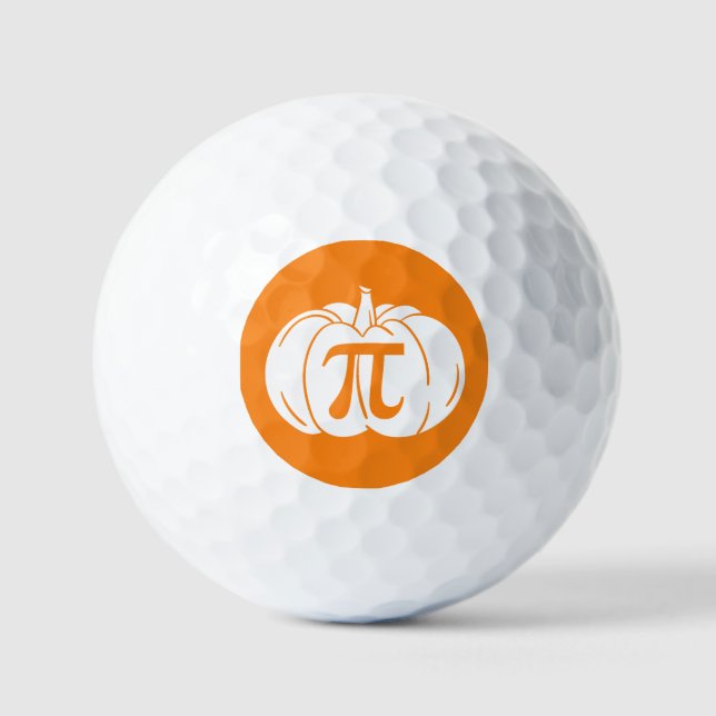 Pumpkin Pi Halloween Golf Balls (Front)