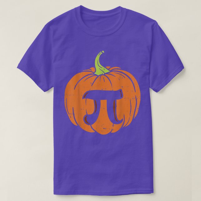 Pumpkin Pi Math Shirt Halloween Thanksgiving Pie D (Design Front)