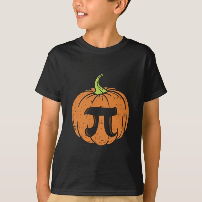 Pumpkin Pi Math Shirt Halloween Thanksgiving Pie D (Front)