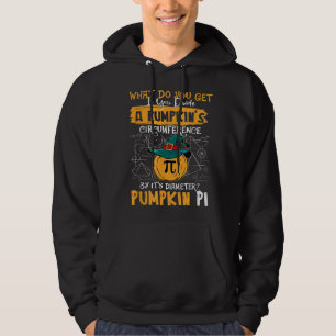 Pumpkin Pi Math Teacher Halloween Thanksgiving Pi  Hoodie