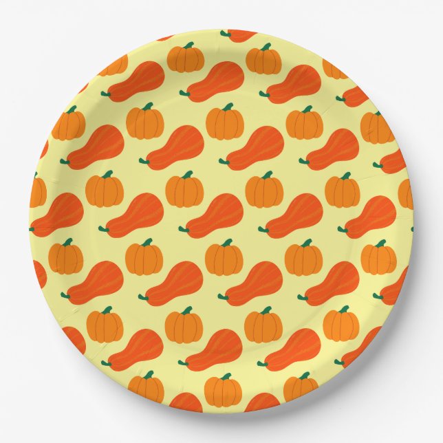 Pumpkin Pi Paper Plate (Front)