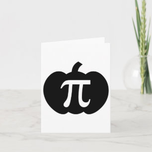 Pumpkin Pi Pie Math Teacher Halloween Funny Christ Card