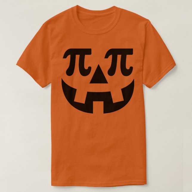 Pumpkin Pi Pie , Punny Halloween Costume, Math Pun T-Shirt (Design Front)