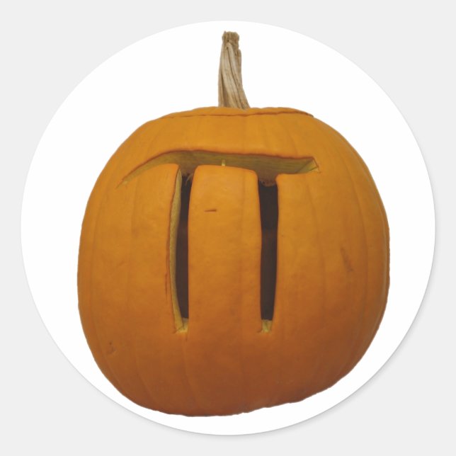 Pumpkin Pi Sticker (Front)