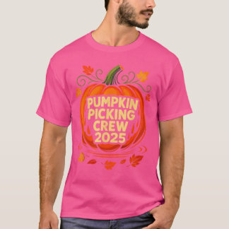 Pumpkin Picking Crew 2025 Halloween Pumpkin Crew f T-Shirt