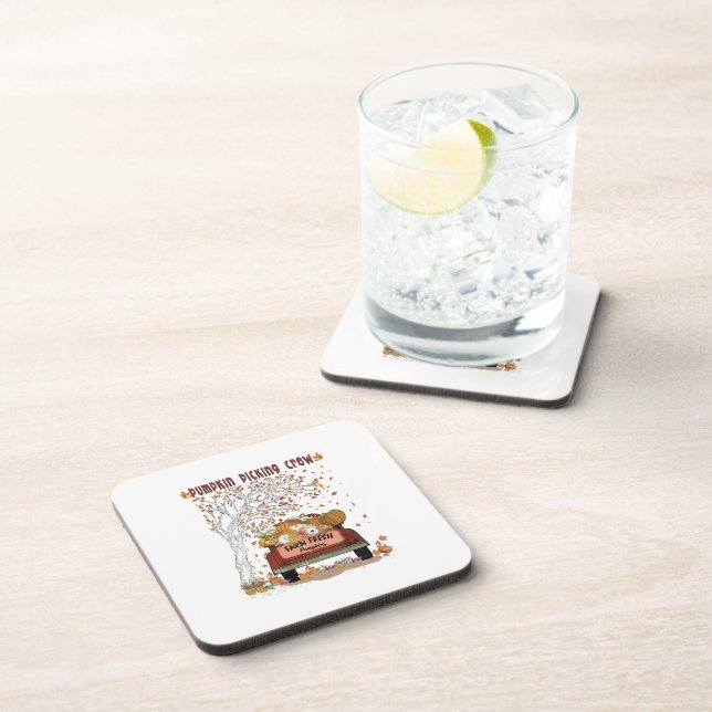 Pumpkin Picking Crew Coaster (Right Side)
