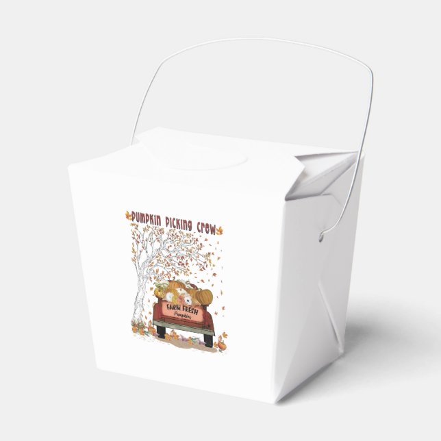 Pumpkin Picking Crew Favour Box (Front Side)