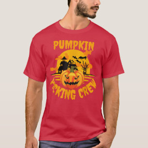 Pumpkin picking crew funny halloween pumpkin holid T-Shirt