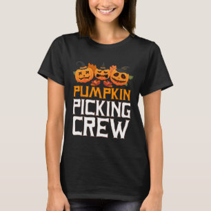 Pumpkin Picking Crew Halloween Family Matching T-Shirt