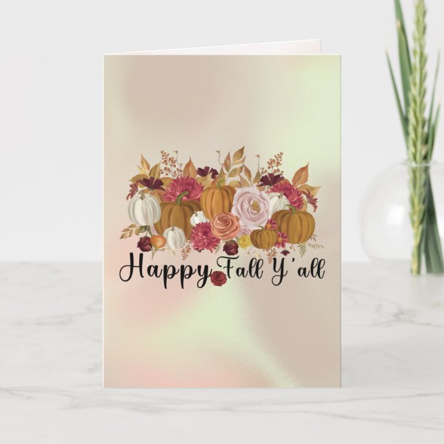 Pumpkin picking crew holiday card (Front)