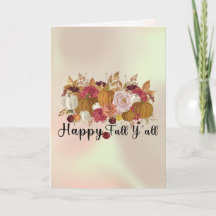 Pumpkin picking crew holiday card