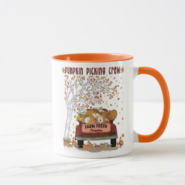 Pumpkin Picking Crew Mug (Right)