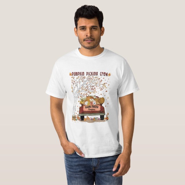 Pumpkin Picking Crew T-Shirt (Front Full)
