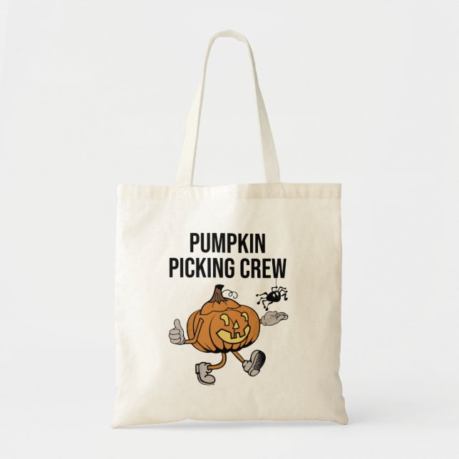 Pumpkin Picking Crew Tote Bag (Front)