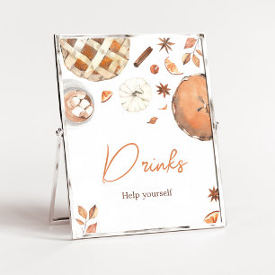 Pumpkin Pie Baby Shower Envelope Station Sign