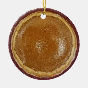 Pumpkin Pie Christmas Ceramic Tree Decoration