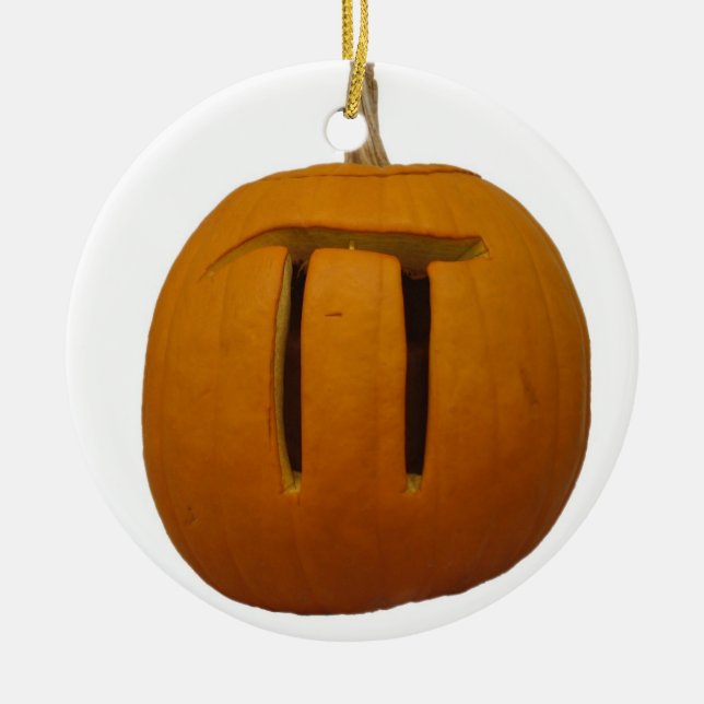 Pumpkin Pie Christmas Ornament (Front)