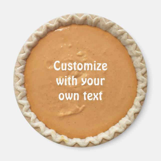 Pumpkin Pie Custom Text Magnet (Front)