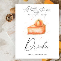 Pumpkin pie - Drinks Poster