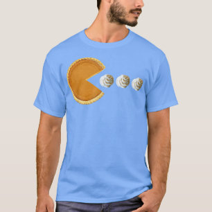 Pumpkin Pie Eating Whipped Cream Funny Boys Thanks T-Shirt